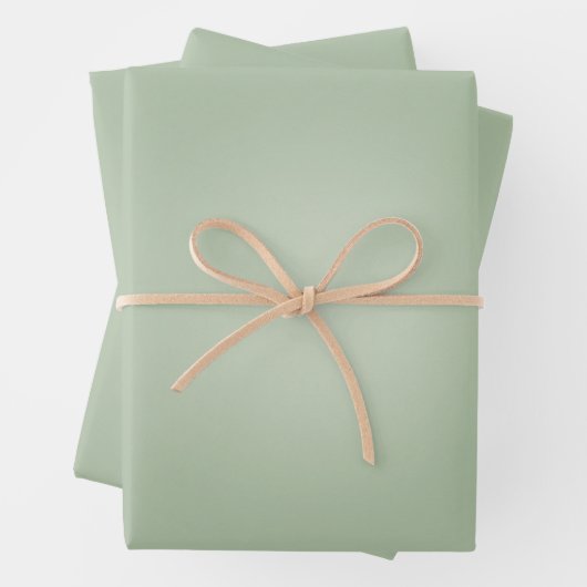 Sage Green Gradient Aura Geschenkpapier Set (Beispiel)
