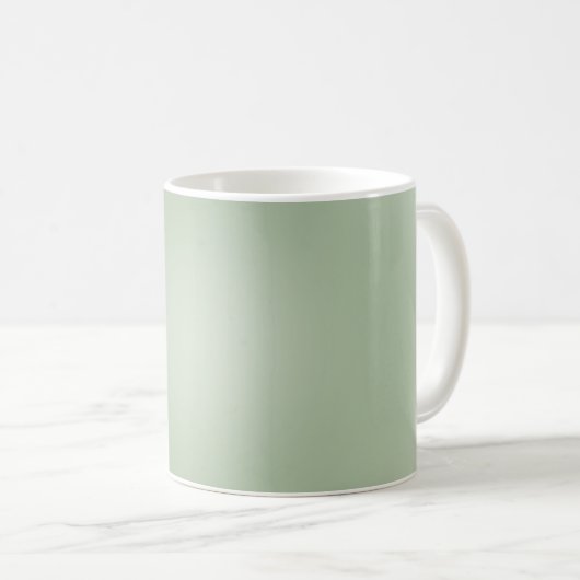 Sage Green Gradient Aura Kaffeetasse (VorderseiteRechts)