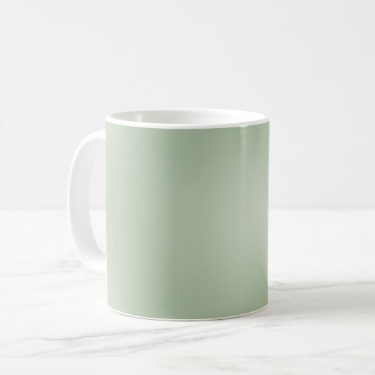 Sage Green Gradient Aura Kaffeetasse (Vorderseite Links)