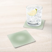 Sage Green Gradient Aura Rechteckiger Pappuntersetzer (Vor Ort)