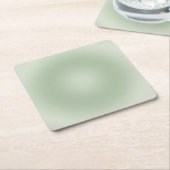 Sage Green Gradient Aura Rechteckiger Pappuntersetzer (angewinkelt)
