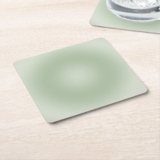 Sage Green Gradient Aura Rechteckiger Pappuntersetzer (angewinkelt)