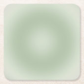 Sage Green Gradient Aura Rechteckiger Pappuntersetzer (Vorderseite)