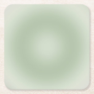 Sage Green Gradient Aura Rechteckiger Pappuntersetzer