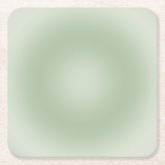 Sage Green Gradient Aura Rechteckiger Pappuntersetzer (Vorderseite)