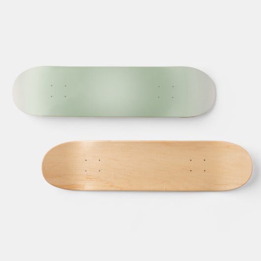 Sage Green Gradient Aura Skateboard (Horizontal)