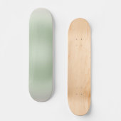 Sage Green Gradient Aura Skateboard (Vorderseite)