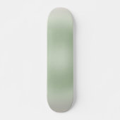 Sage Green Gradient Aura Skateboard (Vorne)