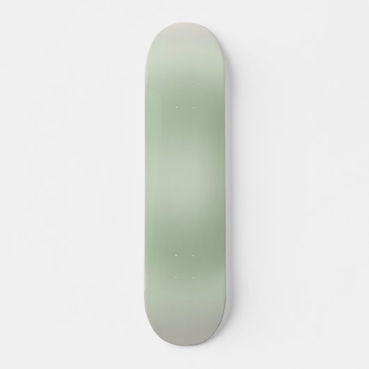 Sage Green Gradient Aura Skateboard (Vorne)