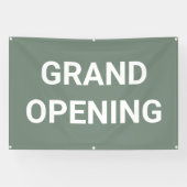 Sage Green Grand Opening Banner (Horizontal)