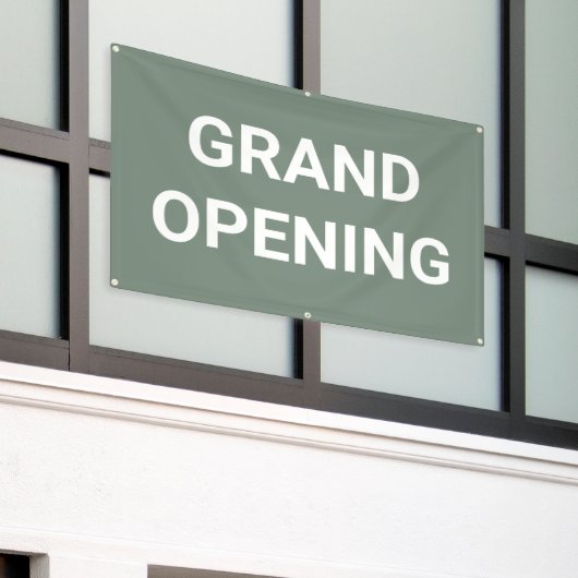 Sage Green Grand Opening Banner (Äußeres Gebäude)