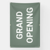 Sage Green Grand Opening Banner (Vertikal)