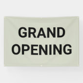 Sage Green Grand Opening Banner (Horizontal)