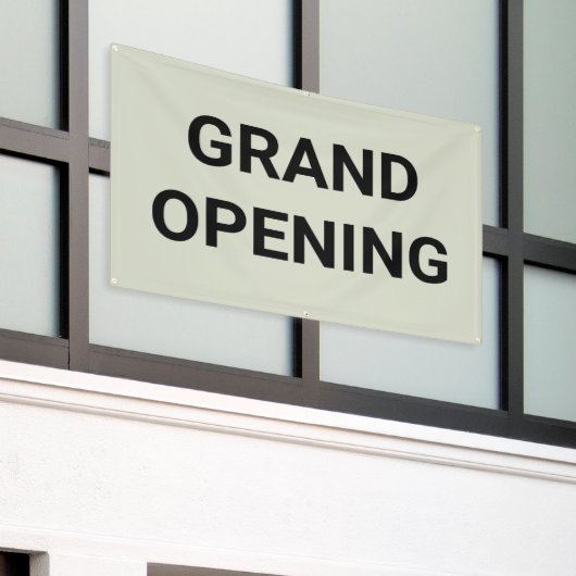 Sage Green Grand Opening Banner (Äußeres Gebäude)