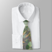 SAGE GREEN GRAY BOTANICAL MENS KRAWATTE (Gebunden)