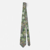 SAGE GREEN GRAY BOTANICAL MENS KRAWATTE (Vorderseite)