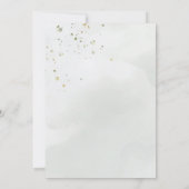 Sage Green Greenery White Floral Wreath Wedding Einladung (Rückseite)