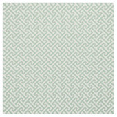 Sage Green Griechisches Schlüsselmuster Stoff (Muster)