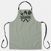 Sage Green Grillmaster BBQ Apron Schürze (Vorderseite)