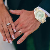 Sage Green Groom Classic | Personalized Wedding Armbanduhr