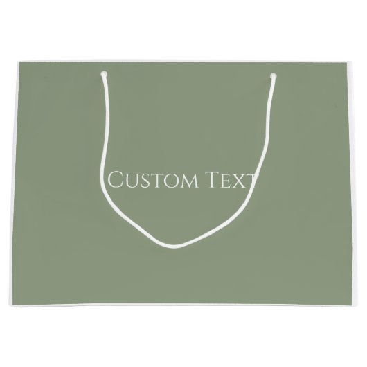 Sage Green Große Geschenktüte (Vorderseite)