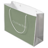 Sage Green Große Geschenktüte (Rückseite Schrägansicht)