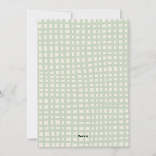 Sage Green Hand Drawn Bows Frohe Weihnachten 2 Fot (Rückseite)