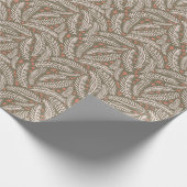 Sage Green Hand gezeichnet Weihnachtsbaumleaf Geschenkpapier (Ecke)