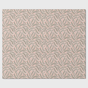 Sage Green Hand gezeichnet Weihnachtsbaumleaf Geschenkpapier