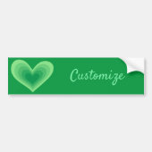 Sage Green Heart Thunder_Cove Autoaufkleber (Vorne)