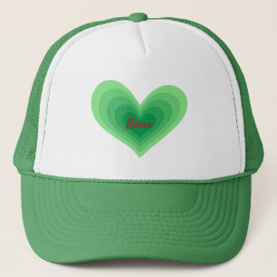Sage Green Heart Thunder_Cove Trucker Hat Truckerkappe