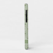 Sage Green Hexagon Honeycomb Geometrisches Muster Case-Mate iPhone Hülle (Hinten/Links)