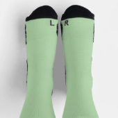 Sage Green High Performance Athletic Crew Socks Socken (Oben)