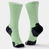 Sage Green High Performance Athletic Crew Socks Socken (Gewinkelt)