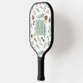 Sage Green Holiday Personalized Pickleball Schläger (Links)