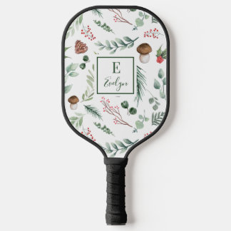 Sage Green Holiday Personalized Pickleball Schläger