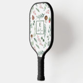 Sage Green Holiday Personalized Pickleball Schläger (Links)