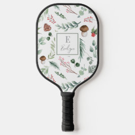 Sage Green Holiday Personalized Pickleball Schläger