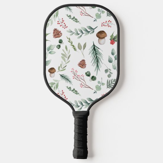 Sage Green Holiday Personalized Pickleball Schläger (Rückseite)