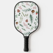 Sage Green Holiday Personalized Pickleball Schläger (Rückseite)