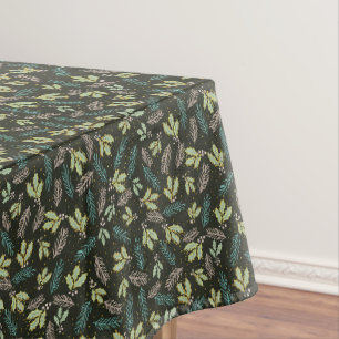 Sage Green Holly Christmas Tischdecke