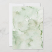 Sage Green Hydrangea Balloon Bridal Shower Einladung (Rückseite)