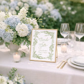 Sage Green Hydrangea Karten und Geschenke Schild