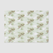 Sage Green Hydrangea Tissue Paper Seidenpapier (Vorderseite)