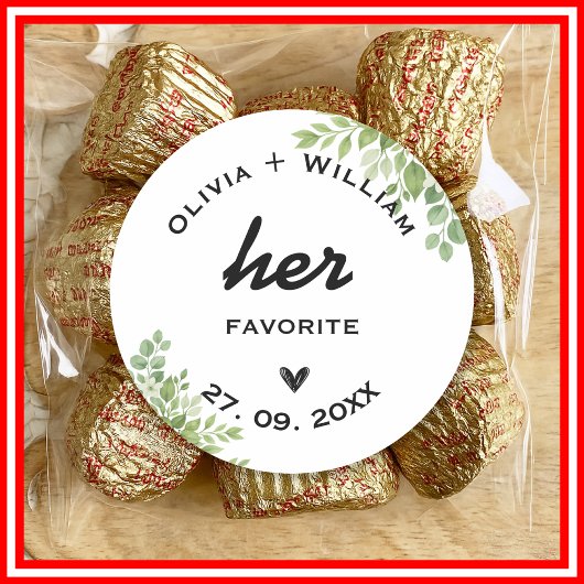 Sage Green ihren Favoriten seine Lieblings-Favorit Runder Aufkleber