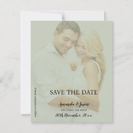 Sage Green Imitats Vellum Foto Hochzeit Speichern