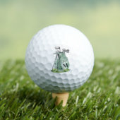 Sage Green Initial Monogram Golfball (Insitu T-Shirt)