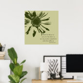 Sage Green Inspiration Floral Poster (Heimbüro)