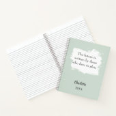 Sage Green inspirierendes Zitat Notizblock (Innenseite)