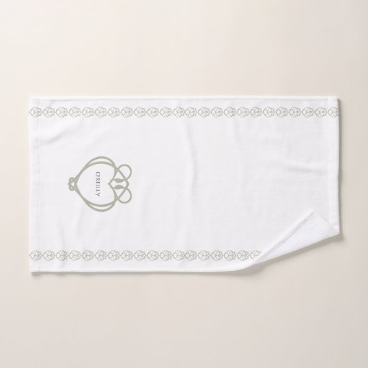 Sage Green Irish Celtic Swan Liebe kennt Familienn Badhandtuch Set (Handtuch)